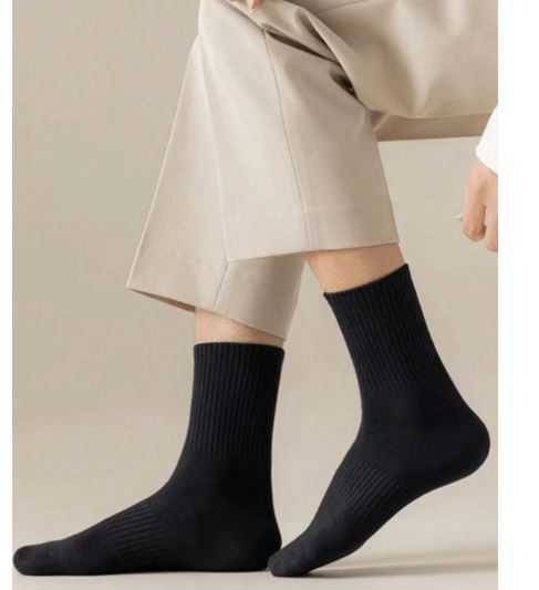 Chaussettes Mi Longues - Pour Homme et Femme - 20 paires,Noir et blanc