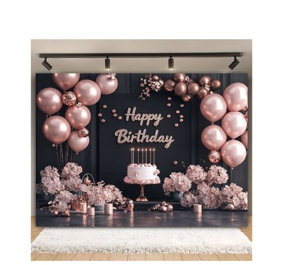 Décor de fond anniversaire – Happy Birthday classique