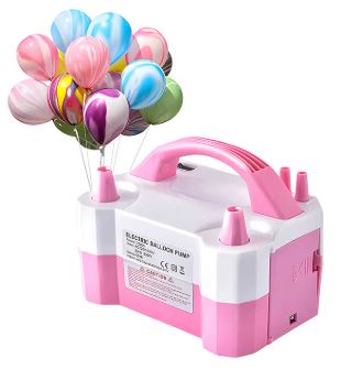 Pompe électrique ballons – Pratique et facile à utiliser - couleur rose