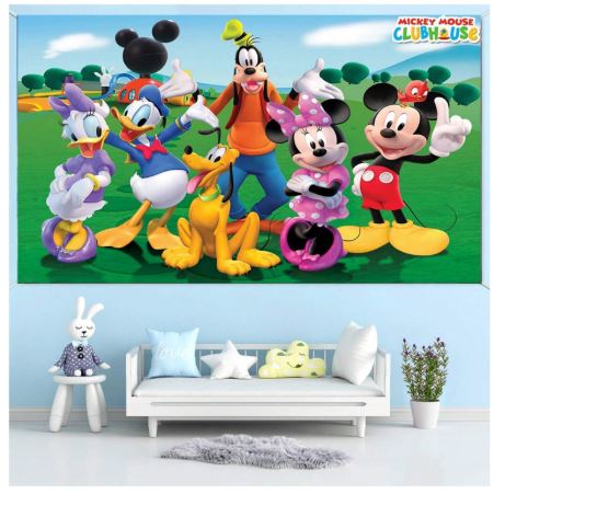 Décor de fond anniversaire – Thème Mickey Clubhouse