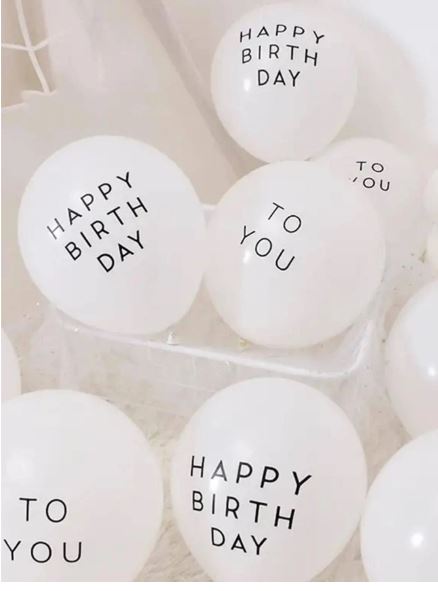 Ballons en latex imprimés "Happy Birthday to You" – Lot de 10 pièces