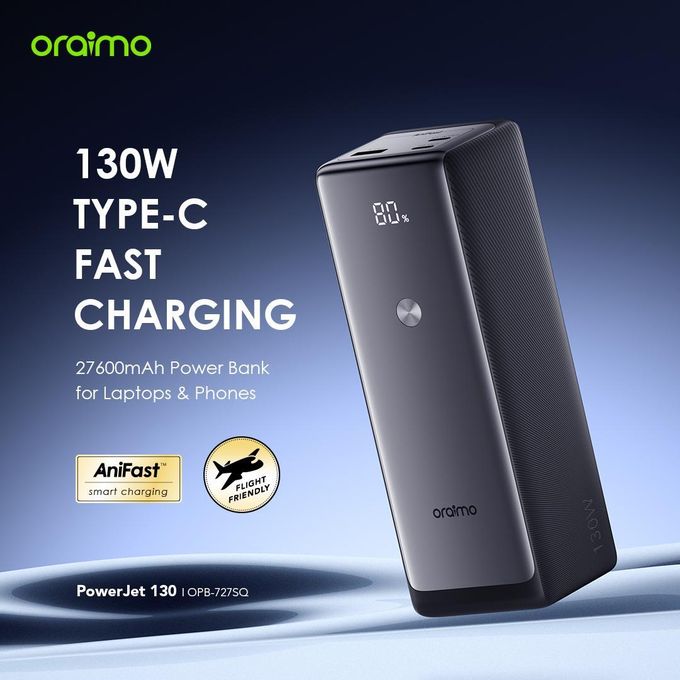 Oraimo-Powerbank 130W ultra rapide OPB-727SQ-Noir