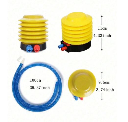 Gonfleur de ballon en plastique, pompe à ballon manuelle portable moderniste pour fête