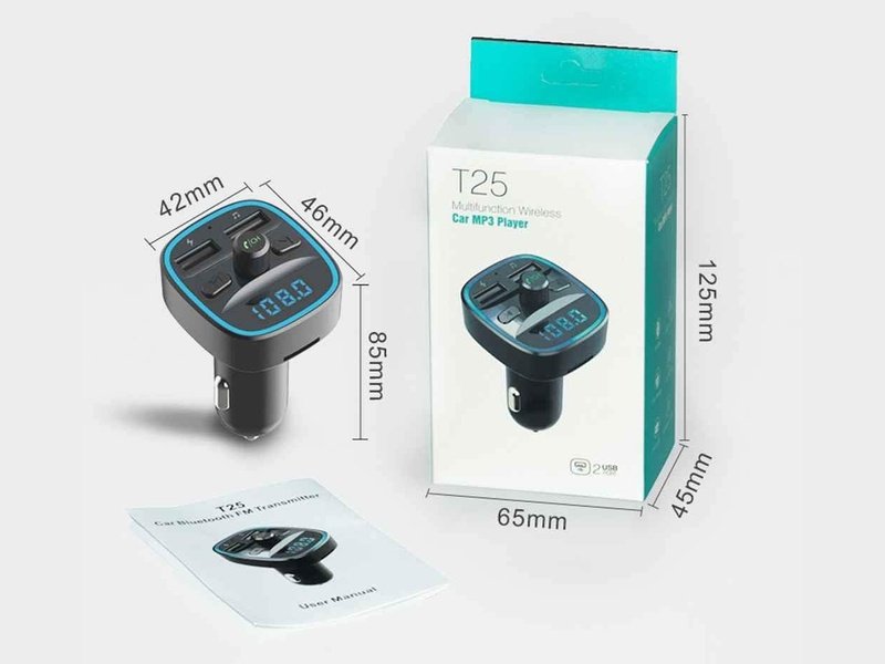 Chargeur Voiture Bluetooth Cdrox T25 – Transmetteur FM Intégré