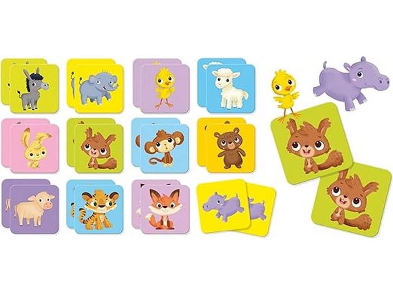Lisciani - Baby Memo - Jeu Educatif de mémoire pour enfant