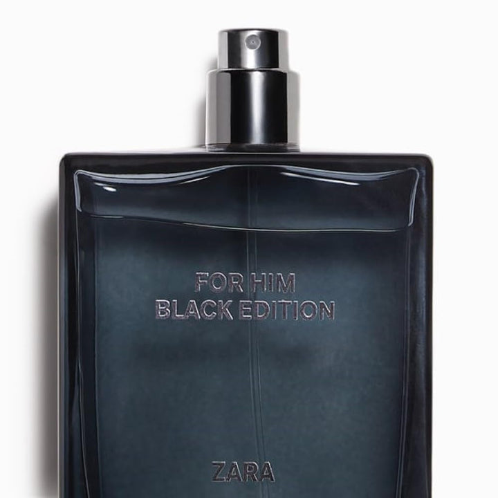 Parfum ZARA - Eau de toilette For Him Black black Edition nutmeg orange blossom cedarwood 100ml