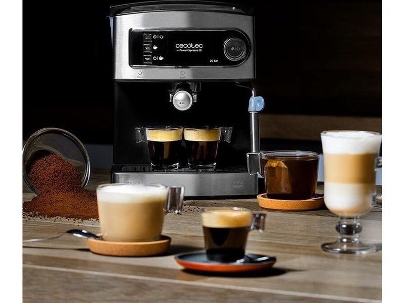 CECOTEC – Machine à Café Power Espresso 20 – Double Sortie