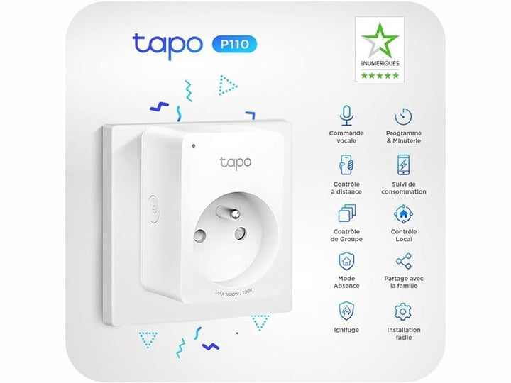 TAPO Prise Connectée WiFi – Contrôle à Distance via Smartphone, Alexa & Google