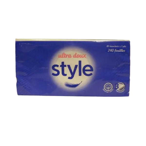 STYLE - Mouchoir facial 3 plis 240 feuilles