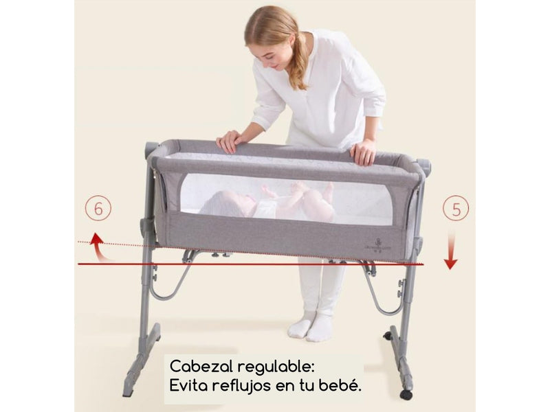 Babify - Mini Berceau Cododo Ajustable - Gris