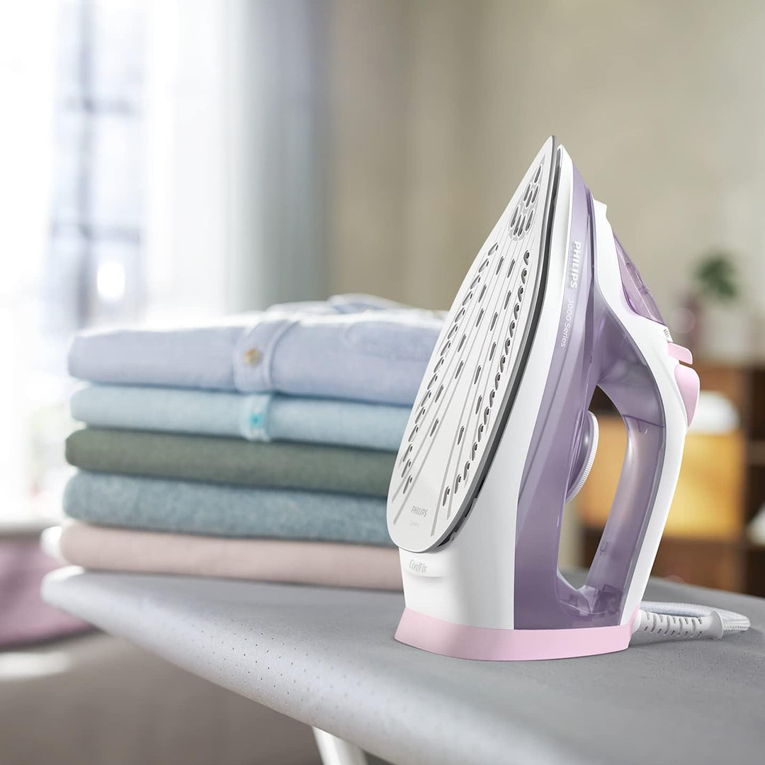 PHILIPS -  Fer à repasser, vapeur 3000 Series, modèle DST3010/30, Effet Pressing - 140 g