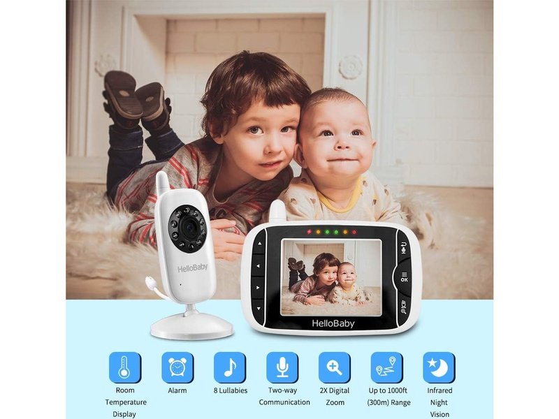 HELLO BABY - Babyphone Vidéo avec Caméra HD