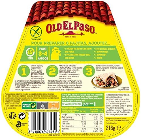 OLD EL PASO - Tortillas extra moelleuses sans gluten - 216g