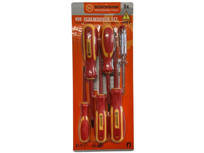 Ensemble de 6 tournevis électriques professionnels WERCKMANN