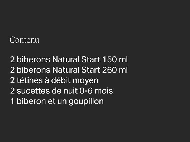 Tommee Tippee - Coffret de Naissance Natural Start - Biberons Anti-Colique 150ml/260ml