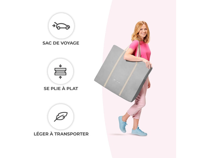 KINDERKRAFT LOVI- Lit Bébé Parapluie 3-en-1 – Avec Matelas & Sac-  Jusqu’à 9 kg