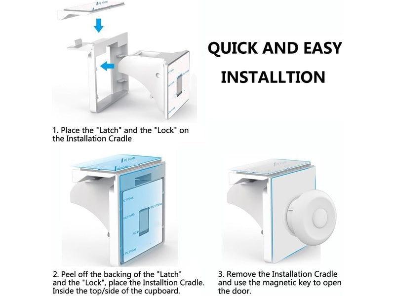 Bloque Porte Sécurité Bébé – Verrou Placard avec Guide Vidéo