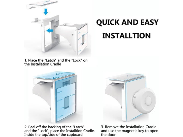Bloque Porte Sécurité Bébé – Verrou Placard avec Guide Vidéo