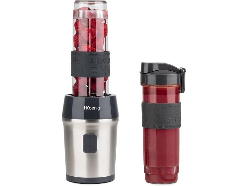 H.KOENIG - Blender Smoothie Portable – 300W avec 2 Bouteilles - 570ML
