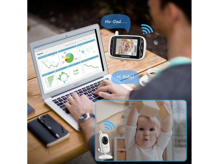 HELLO BABY - Babyphone Vidéo avec Caméra HD