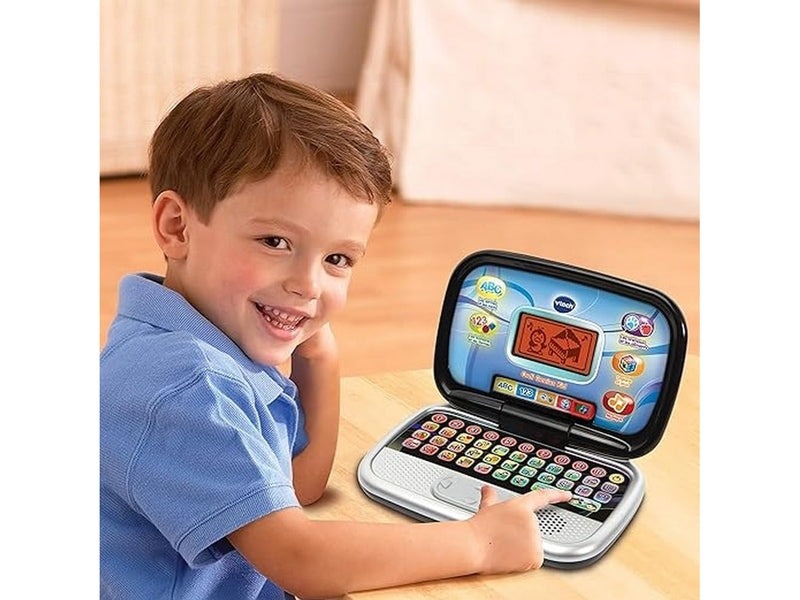 VTech - Ordi Genius Kid Noir, Ordinateur Enfant avec Écran Rétroéclairé