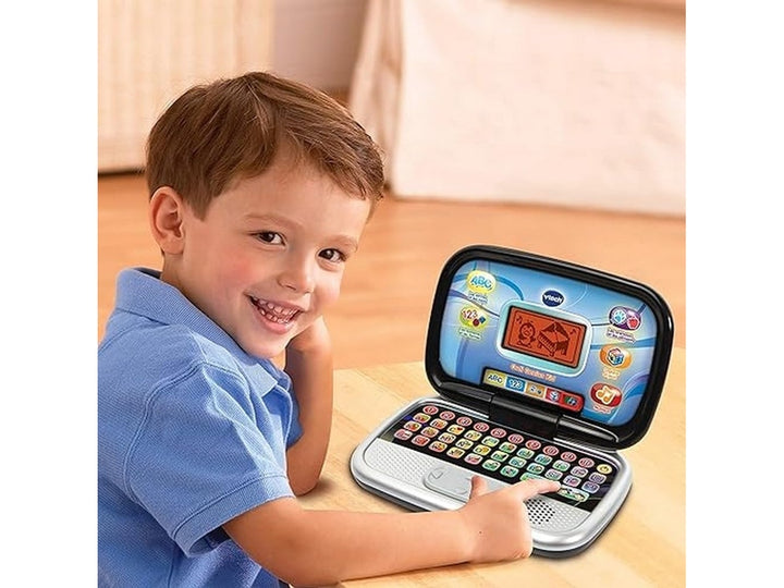 VTech - Ordi Genius Kid Noir, Ordinateur Enfant avec Écran Rétroéclairé