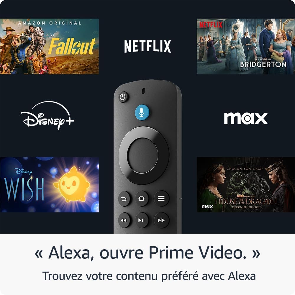 AMAZON Fire TV Stick HD (Nouvelle génération) – Streaming, TV gratuite, Alexa