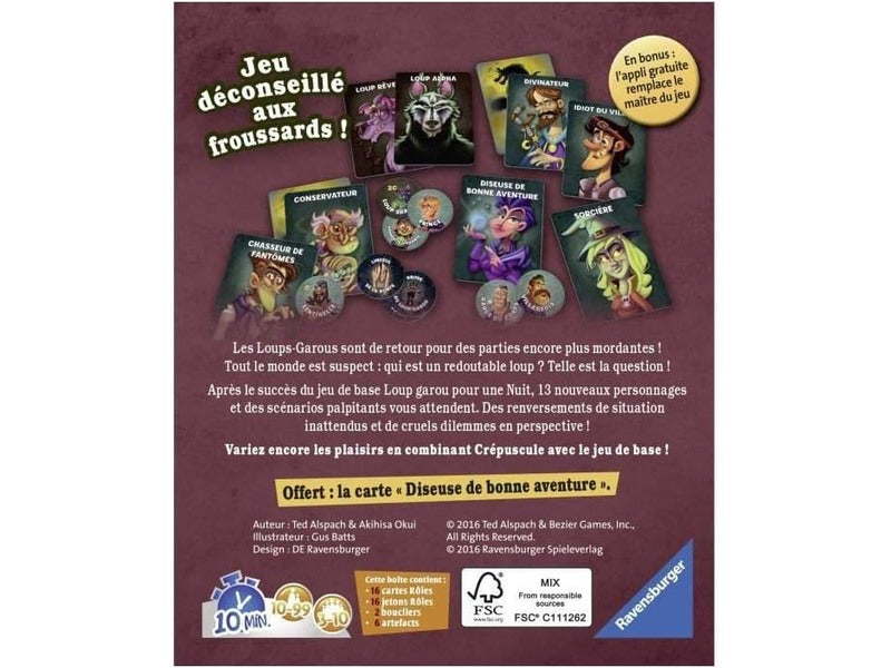 Loup-Garou pour un Crépuscule - Jeux de société - Spécial petit groupe 3 à 10 Joueurs