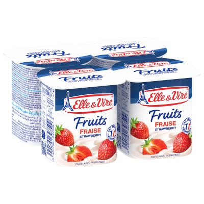 ELLE & VIRE - Yaourt mon grec à la fraise - 125G