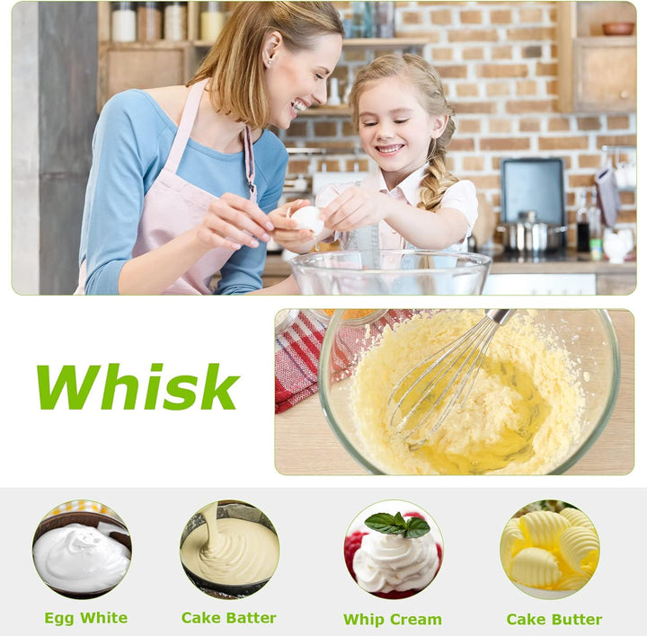 BONSENKITCHEN - Mixeur plongeant 2 en 1 avec fouet – 20 vitesses + turbo, modèle HB3204