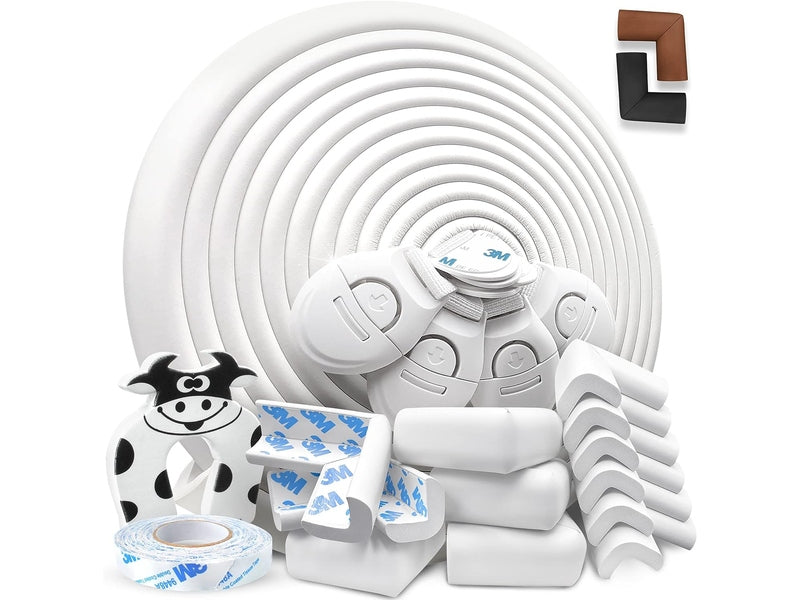 DEASANA -Kit Protège-Angles en Caoutchouc Blanc