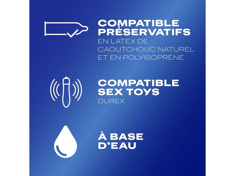 DUREX - Lubrifiant Intime Comestible – Gel Sensitive à Base d’Eau - 50 ml