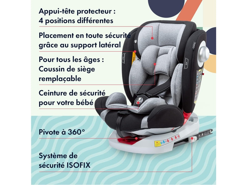 BABIFY - Siège Evolutif pour Enfants Onboard - (0-12 ans)