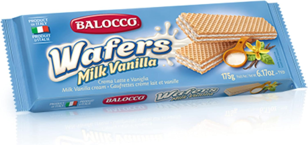 BALOCCO - Gaufrettes au lait et à la vanille 175 g