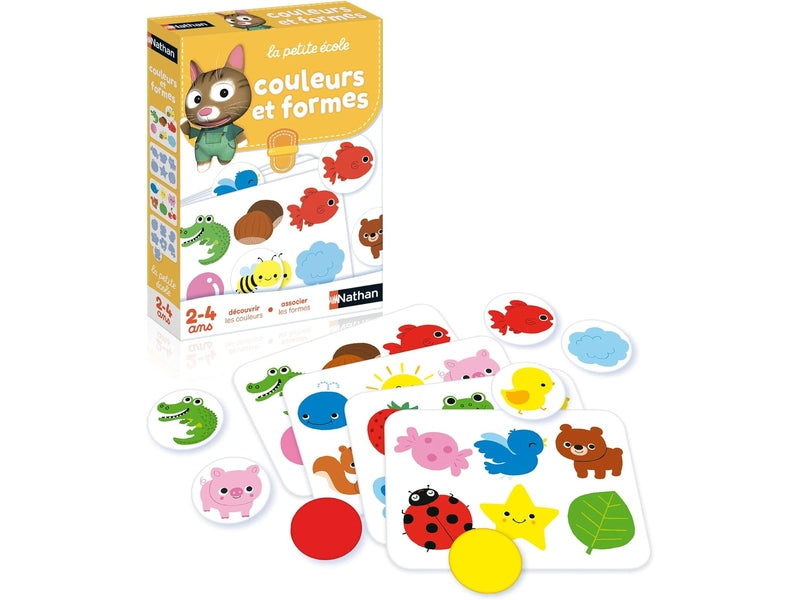 Nathan - La Petite Ecole - Jeu Educatif pour Apprendre les Couleurs et Formes