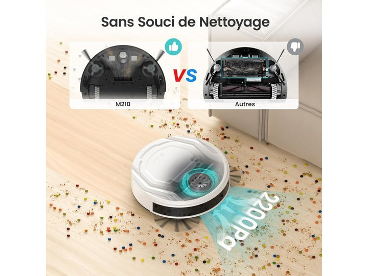 LEFANT - Aspirateur Robot Connecté Wifi avec 6 modes de nettoyage
