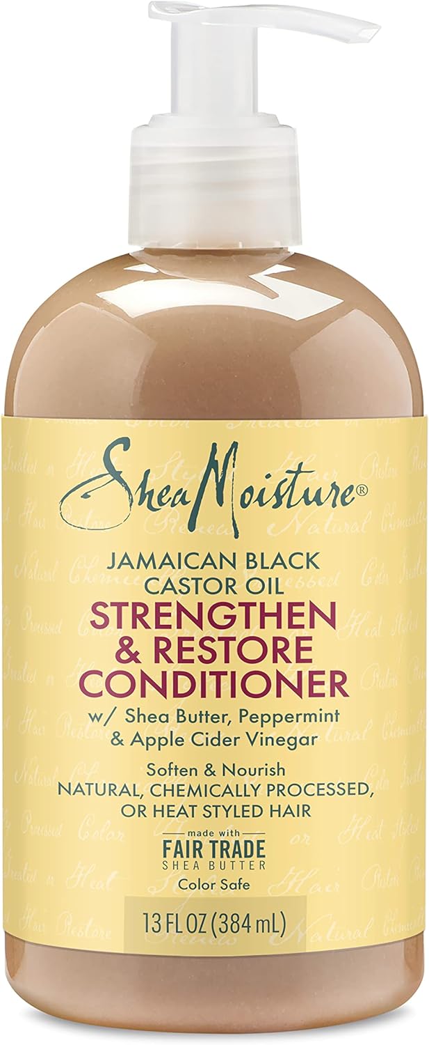 SHEA MOISTURE - Après-shampoing fortifiant à l'huile de ricin noire jamaïcaine - 384 ml