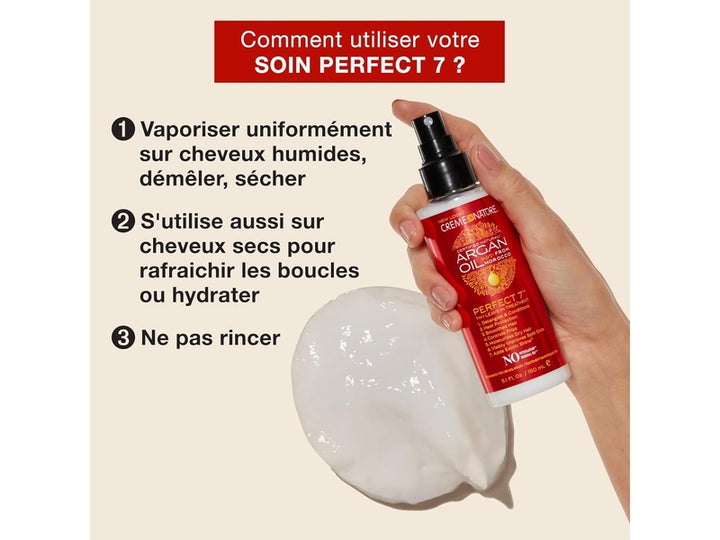 CREME OF NATURE - Argan Oil - Leave-in - Spray Cheveux 7 bénéfices en 1 produit - 125 ml