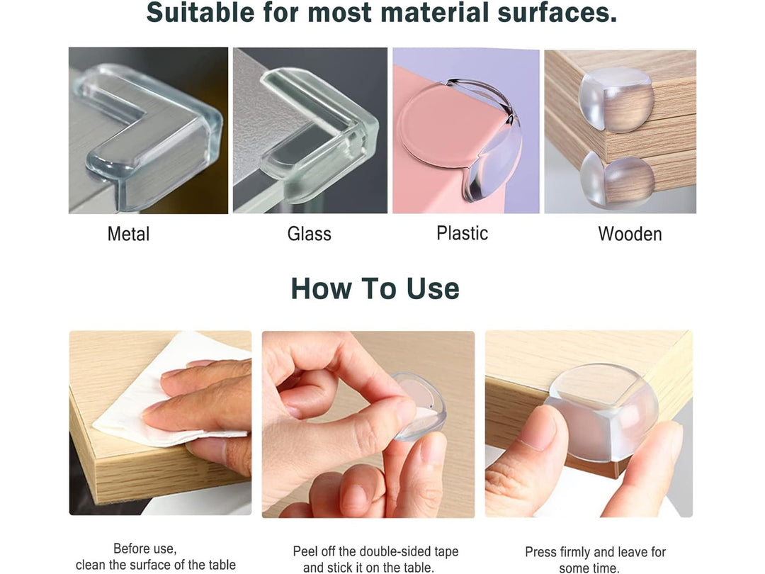 Lot de 20 PCS – Protège-Coin de Table Bébé avec Colle Améliorée