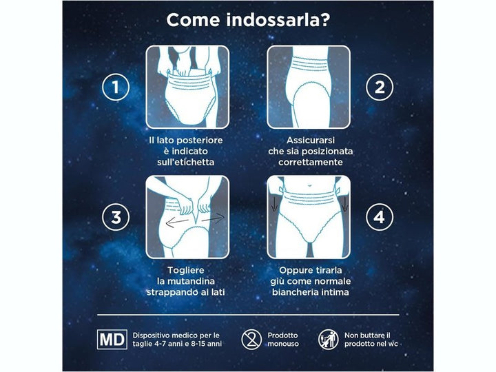 HUGGIES DryNites -  Sous-Vêtements de Nuit Absorbants  pour Garçon - Taille 8-13 ans (30-48kg) - 13 couches culottes