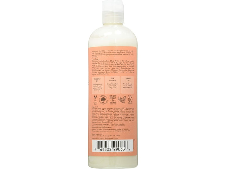 SHEA MOISTURE - Shampooing co-wash à la noix de coco et à l'hibiscus - 384 ml