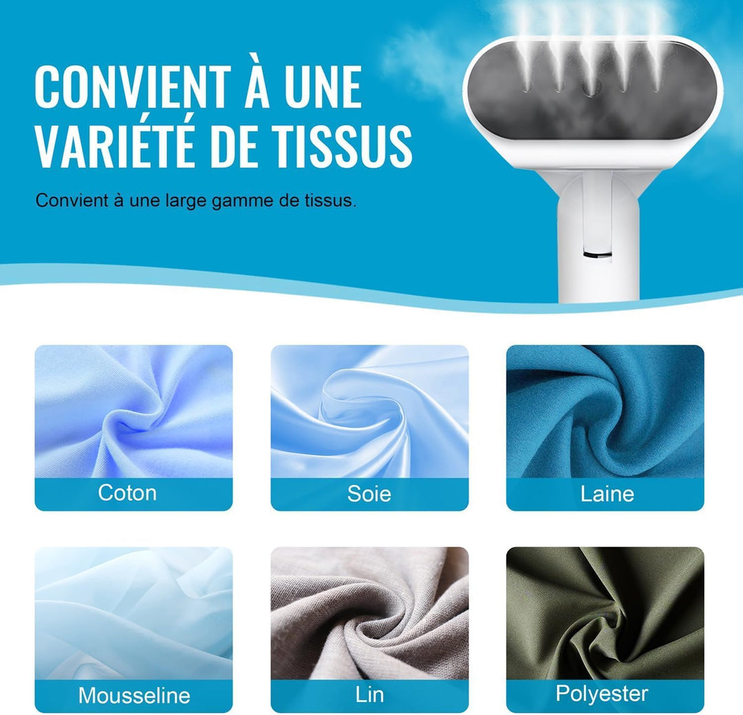 RAELUNYI - Défroisseur Vapeur – Léger, Pliable & Tous Tissus