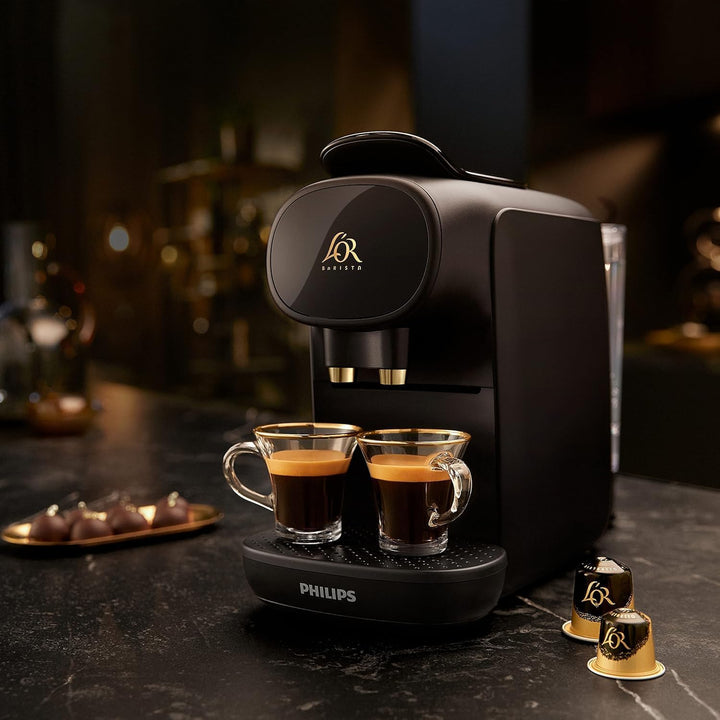 PHILIPS L'OR BARISTA – Cafetière Espresso Capsules Nespresso – Noir