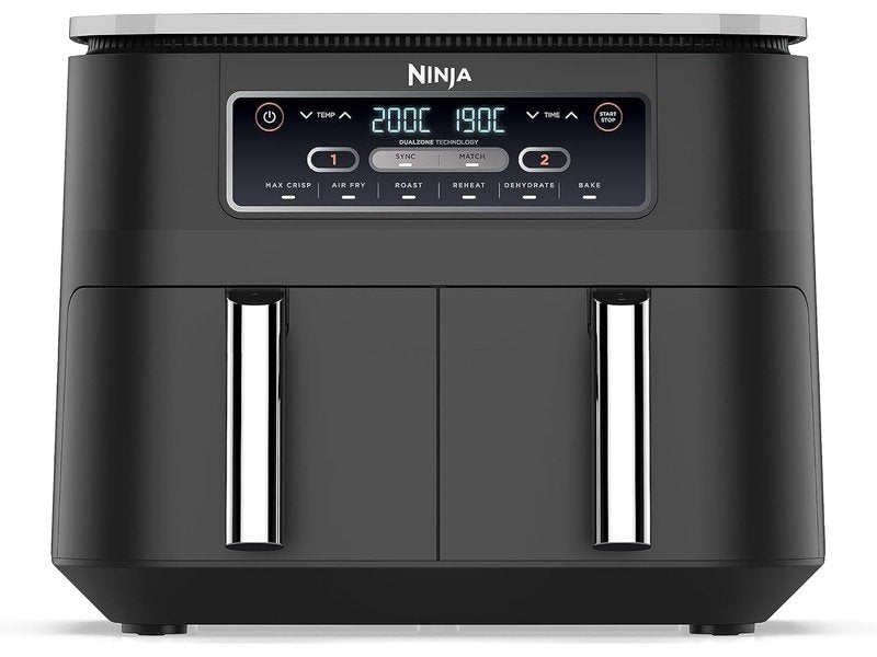 NINJA - Friteuse sans huile (Airfryer Dual Zone) - Double Zone Numérique