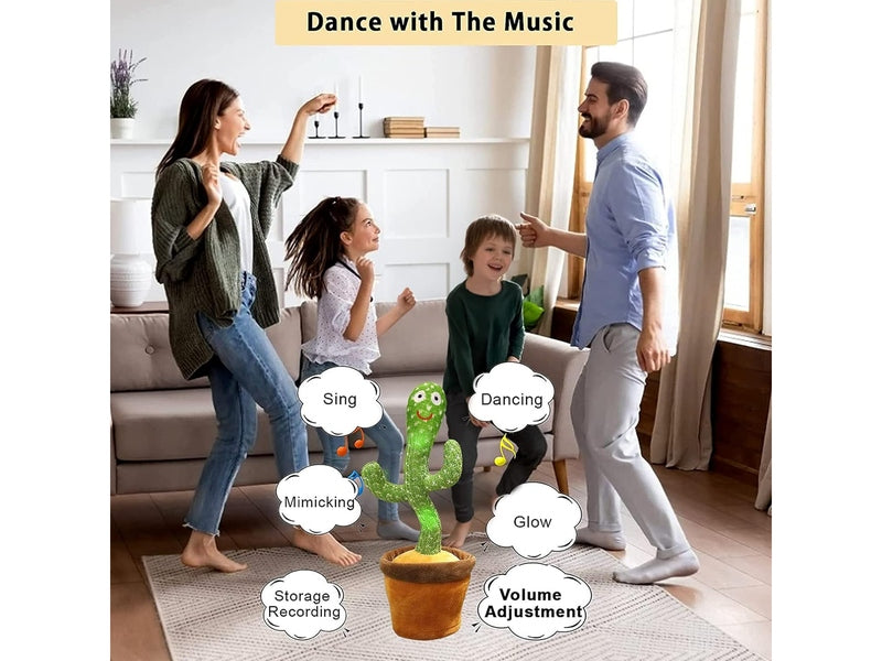 TUNICACTI - Cactus Dansant Interactif – Jouet Éducatif et Musical pour Enfants