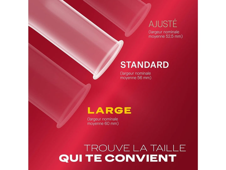 DUREX FEELING EXTRA – Préservatifs Fins & Extra Lubrifiés, Sensation Naturelle - 20 pièces