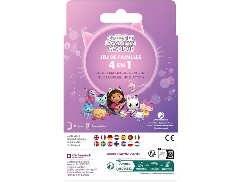 Shuffle – Gabby et la maison magique-  Jeu de Cartes Enfants & Famille
