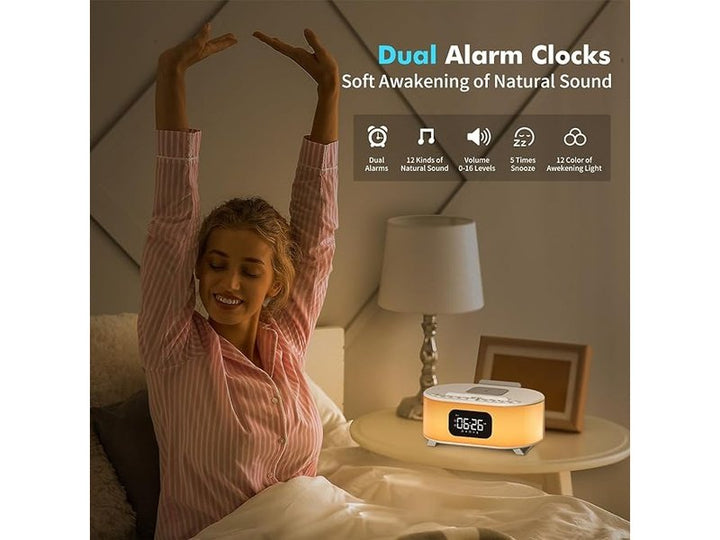 JUGENDCX - Réveil numérique avec station de charge USB