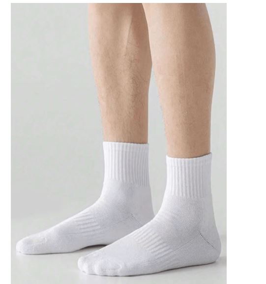 Chaussettes Mi Longues - Pour Homme et Femme - 20 paires,Noir et blanc