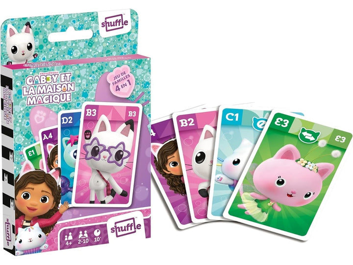 Shuffle – Gabby et la maison magique-  Jeu de Cartes Enfants & Famille